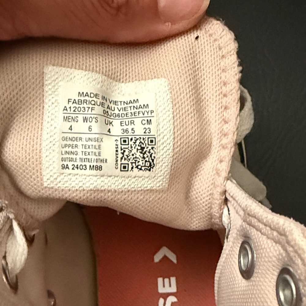 Pink High-Top Sneakers with Mushroom Embroidery - Picture 4 of 5